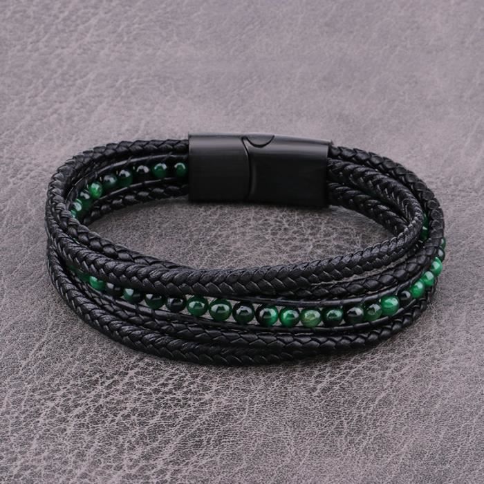 Day.berlin Bracelet De Perles De Qualité Supérieure Pour Homme Avec
