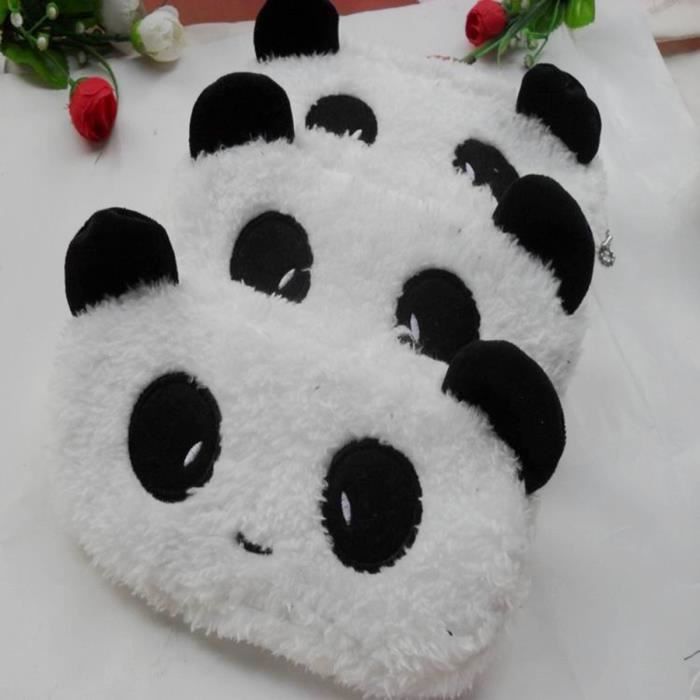 Ulooie enfants Fournitures Accessoires Lovely Panda Trousse Sac de stylo en peluche 