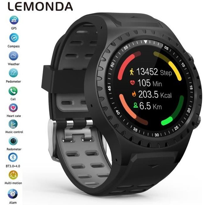 Montre-boussole étanche - Montre Navigation Outdoor - Bracelet Silicone - Lecture Rapide - 50m Waterproof - Randonnée, Trek, Survie