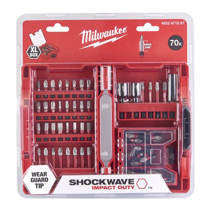 Set dembouts Shockwave GEN 3 MILWAUKEE 70 pièces 4932492007