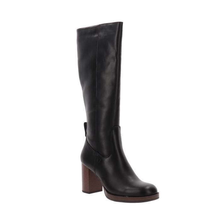 Bottes En Cuir Der Dau Noir - Femme - Taille 7.5 US (38 EU) - Fermeture éclair Arrière