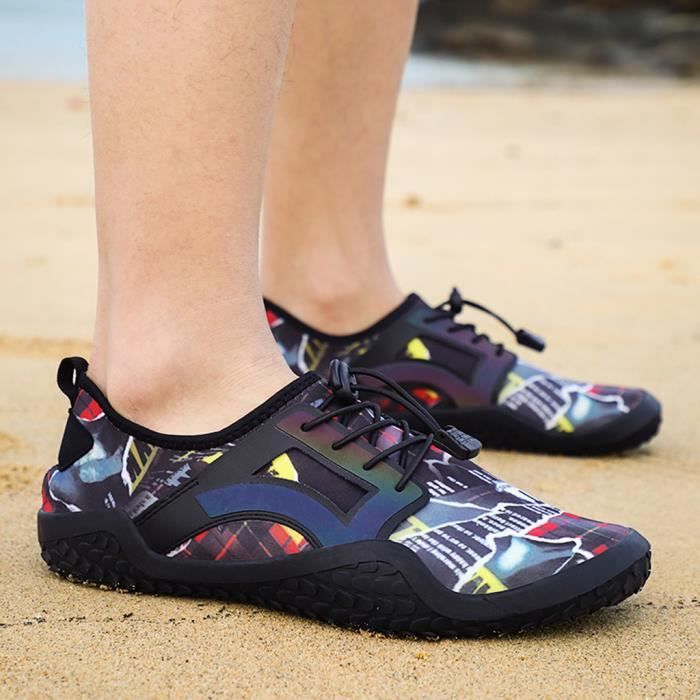 L'Eau Chaussures Pieds Nus à séchage rapide pour homme Casual Beach Swim Water Sports Chaussures Sneaker