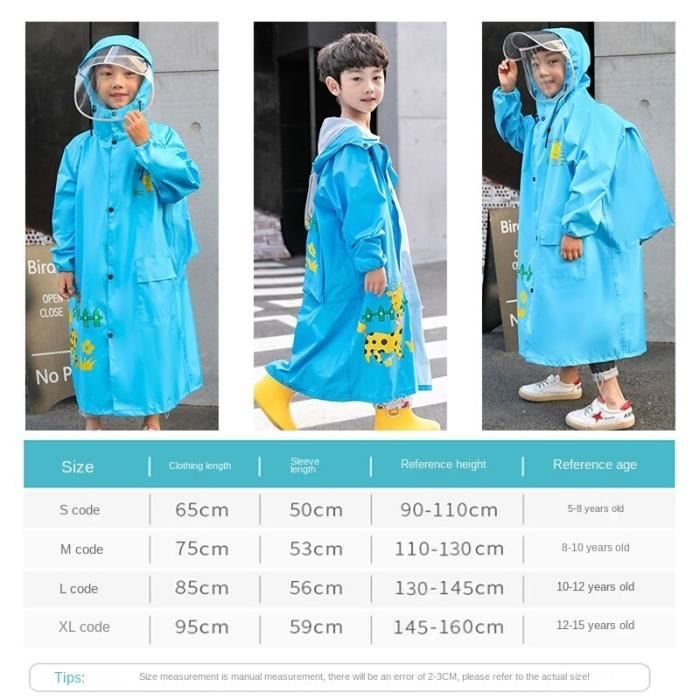 Pantalon De Pluie Imperméable Enfant - Salopette Une Pièce Respirante Garçons Filles Anti-Boue Coupe-Vent