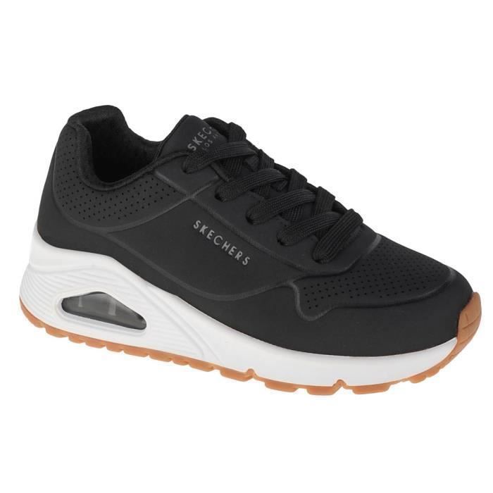 Skechers Sneakers - SKECHERS - Uno Stand On Air 310024L-BLK - Noir - Tige synthétique - Fermeture lacets