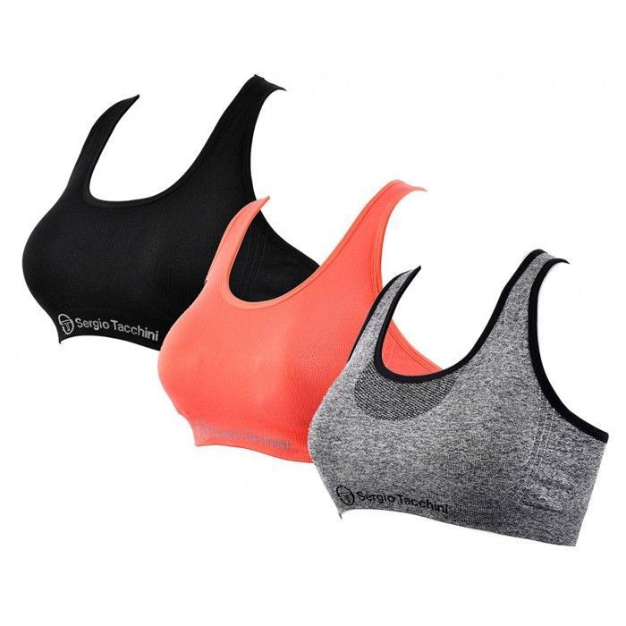 Brassière Femme - Sergio Tacchini - Modèle 14772 - Pack de 3 - Sans couture - Respirant Brassière Femme - Sergio Tacchini - Modèle 14772 - Pack de 3 - Sans couture - Respirant