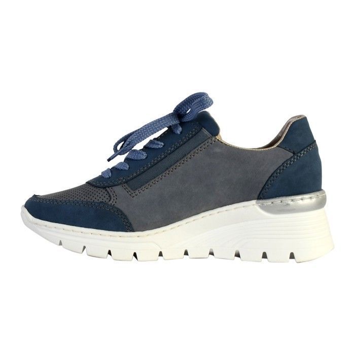 Rieker Basket Cuir Rieker Morelia - Bleu