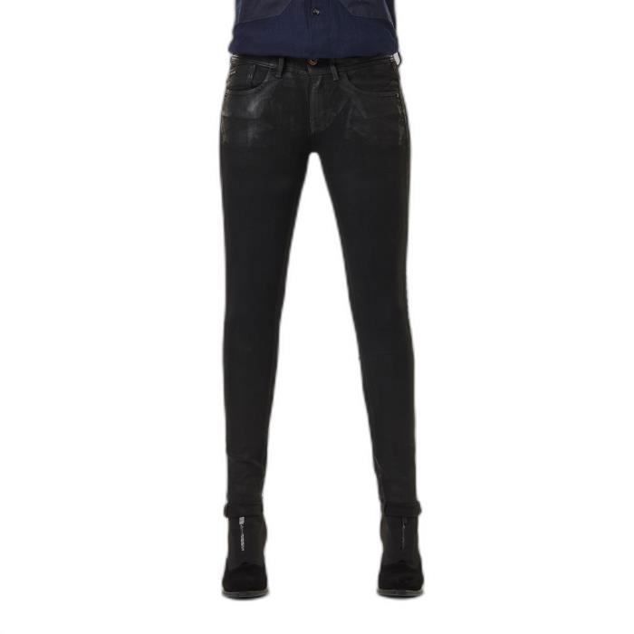 Jean Enduit Noir Femme G-Star Midge Cody | Espace des marques