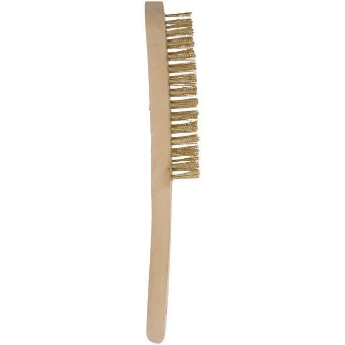 Brosse main bois laiton 290x45 Norton