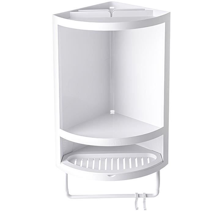 Étagère d'angle, armoire de rangement d'angle de salle de bain