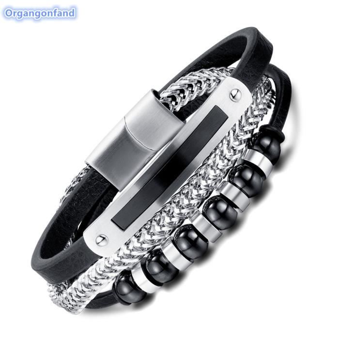 Glass Bead Magnet Bracelet