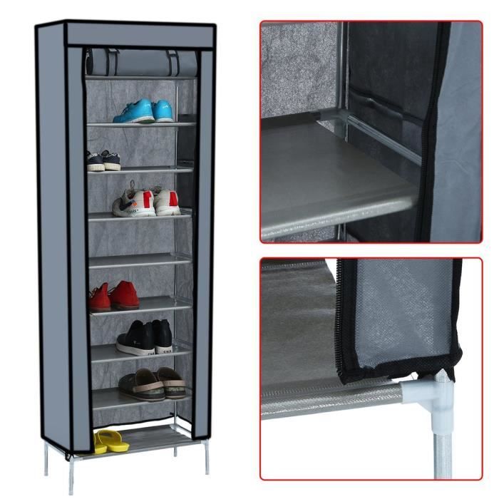 Meuble A Chaussure 9 Couches Grande Capacite Rangement Meuble Pour Chaussure Organisateur Pas Cher Achat Vente Meuble A Chaussures Meuble A Chaussure 9 Couches Soldes Sur Cdiscount Des Le 20 Janvier Cdiscount