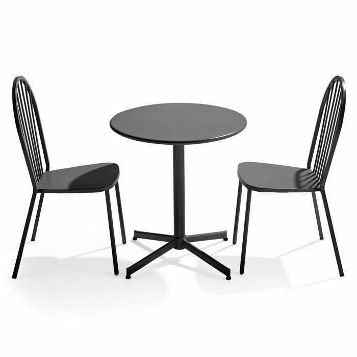 Table basse de jardin en acier thermolaqué, palavas Oviala | La Redoute
