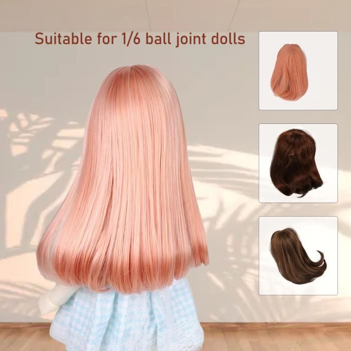 PERRUQUE CHEVEUX BLONDS échelle 1/6 Kumik pour poupée figurine féminine