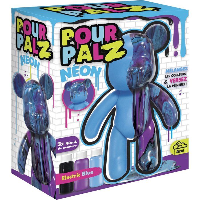 Kit créatif peinture Silverlit – Pour Palz Animaux Néon