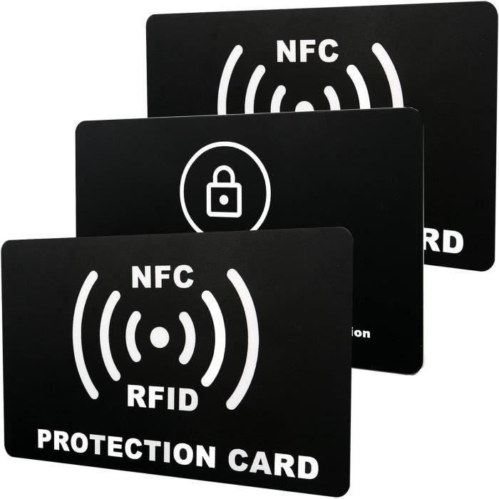 3 Pièces RFID Protection Carte,Carte RFID,Carte Anti RFID,Protection
