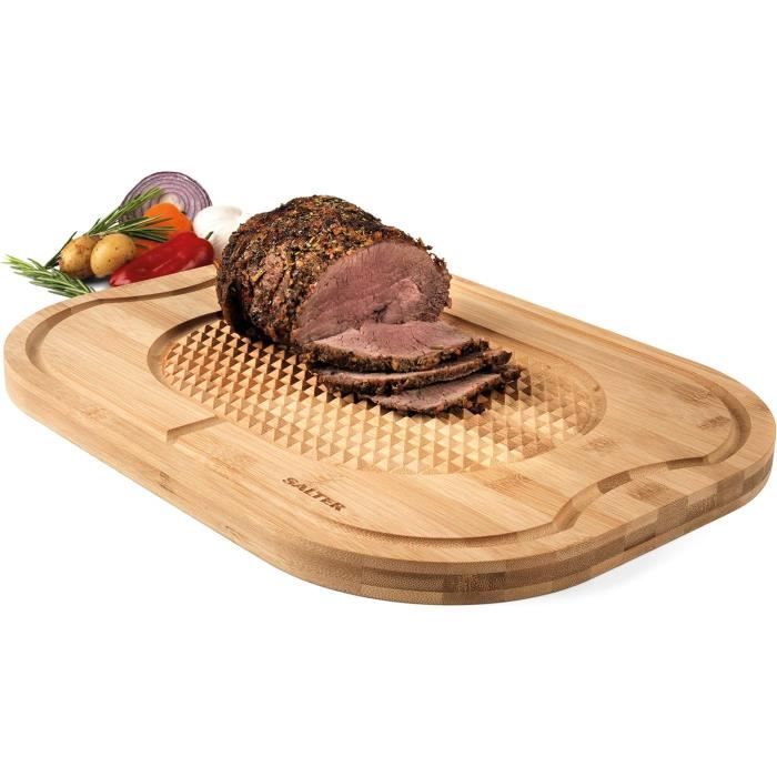 Planche à Découper Chêne Extra Large Avec Rainure à Jus – 42x27cm Environ