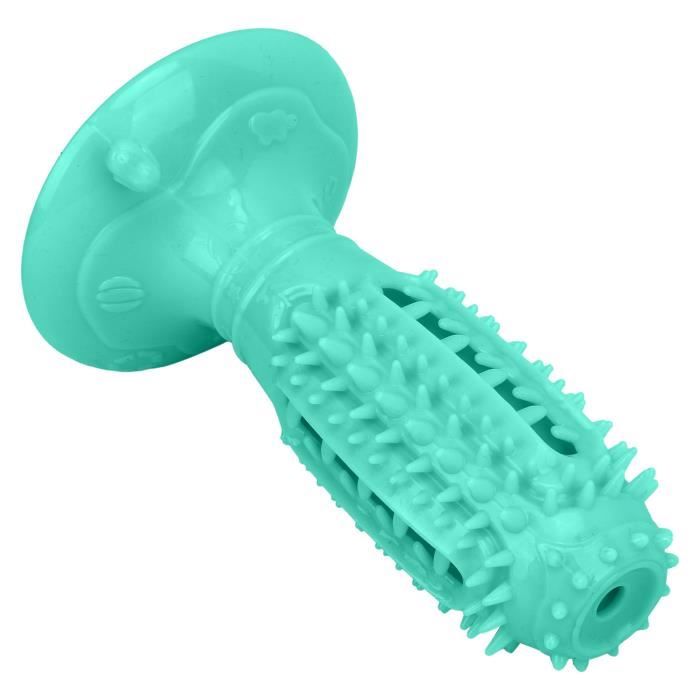 Meilleurs prix pour SURENHAP brosse à dents en caoutchouc pour animaux de compagnie Bâton de brosse à dents pour chien, animalerie jouet Jaune lac bleu