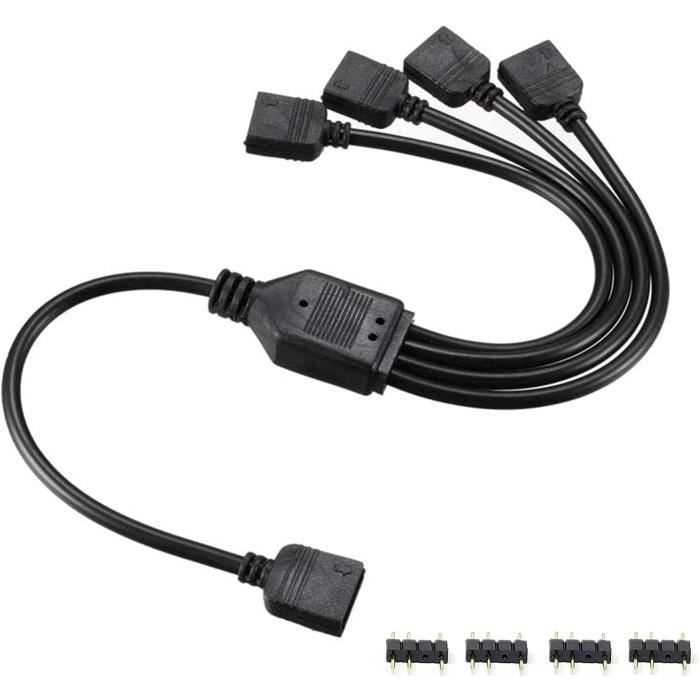 Répétiteur En Y Étanche IP65 BOLWEO - 2 Broches, Pour Guirlandes Lumineuses Noël