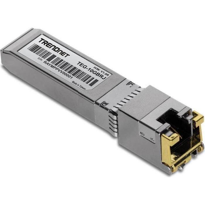 TRENDnet TEG 10GBRJ - SFP+-Transceiver-Modul - 10 GigE, 5 GigE, 2.5 GigE - 1000Base-T, 10GBase-T, 2.5GBase-T, 5GBase-T -