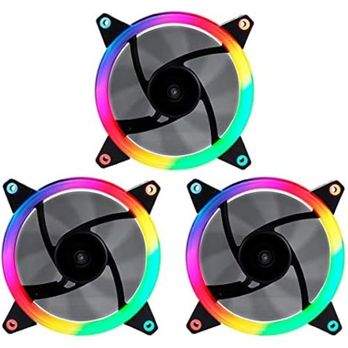 UNYKAch Fan CANDY 30 ARGB Ring Led 120 mm Boitier PC Ventilateur 12 cm 3 pièce Neuf - vue 5