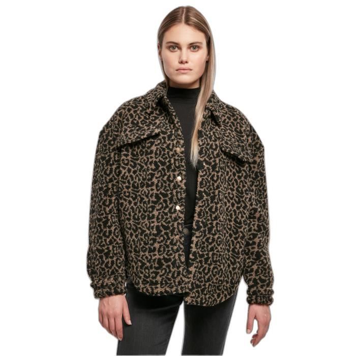 Surchemise en sherpa femme Urban Classics AOP - multicolore - S Surchemise en sherpa femme Urban Classics AOP - multicolore - S