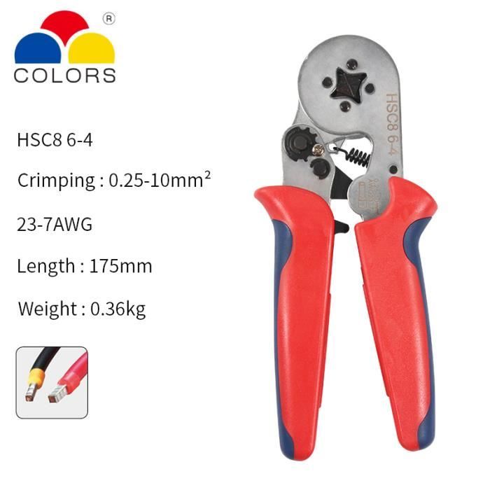 Bornes Femelles Push-on Isolées Rouge Bleu Jaune - Pour Connexions électriques Rapides