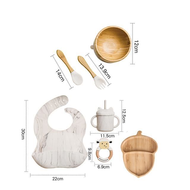 New Classic Toys – Ensemble De Vaisselle Jouet En Bois – Dînette Enfant – Cadeau Ludique Et Durable