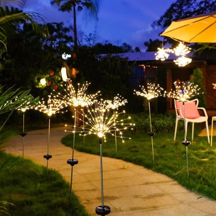 Guirlande solaire extérieur pour jardin 100 LED, deco Noel - Badaboum