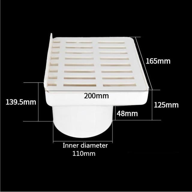 Tuyau De Vidange PVC Pour Balcon & Toit - 160 Mm - Blanc - Avec Siphon Intégré