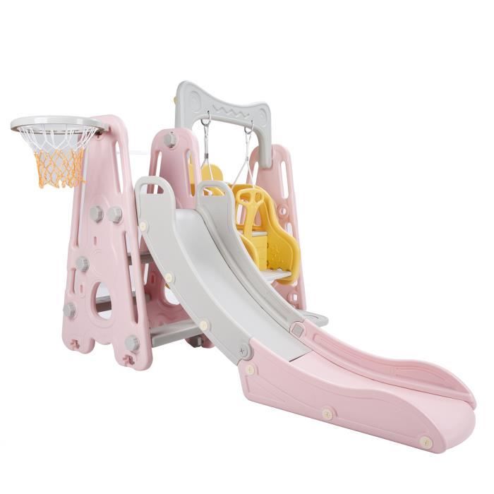 Ensemble de toboggan pour enfant 4 en 1, toboggan intérieur