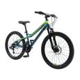 Vélo tout terrain pour enfants BIKESTAR 24 pouces - Edition VTT - Bleu Vert-1