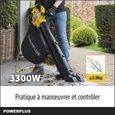 Powerplus Souffleur de Feuilles Électrique POWXG4038 - Souffleur Electrique de 3300 W, Vitesse d'Air Maximale de 300 km/h-1