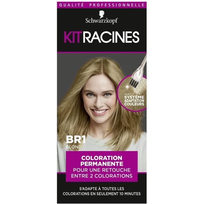 Schwarzkopf - Kit Racines - Coloration Racines Cheveux Permanente -  Enrichie d’une huile nourrissante - Couverture Cheveux Blancs - Retouche  entre 2