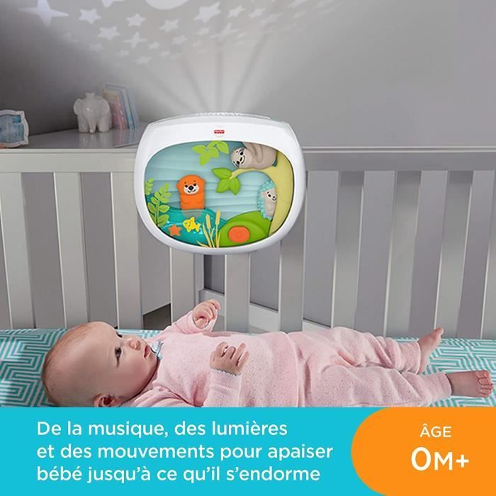 Fisher-Price veilleuse bébé à accrocher au lit ou à poser, avec animations,  projection de lumière, musiques et - Cdiscount Puériculture & Eveil bébé