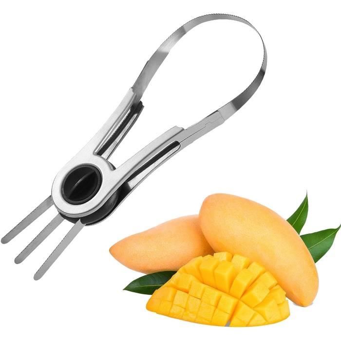 Decoupe fruit,Outil pour fruits et légumes,trancheur de mangue,couteau à  peler,séparateur de fruits en acier inoxydable[E513766846] - Cdiscount  Maison