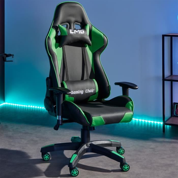 SONGMICS Fauteuil gamer, Chaise gaming, Chaise racing, Siège e