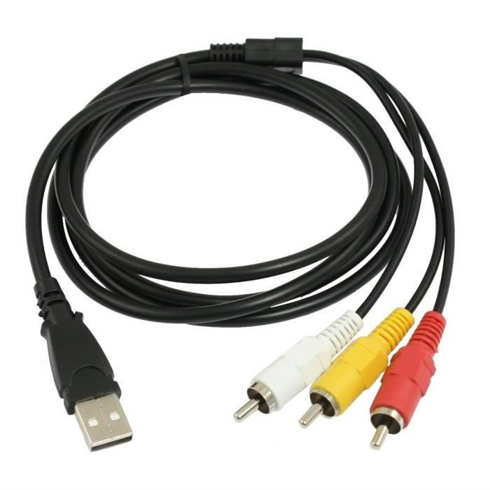 CABLING® Adaptateur USB mâle vers 3 RCA mâle 1,5 m - Cdiscount Informatique