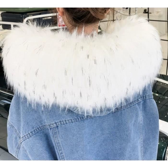 Manteau d'hiver femme ECELEN Veste en jean molleton épais