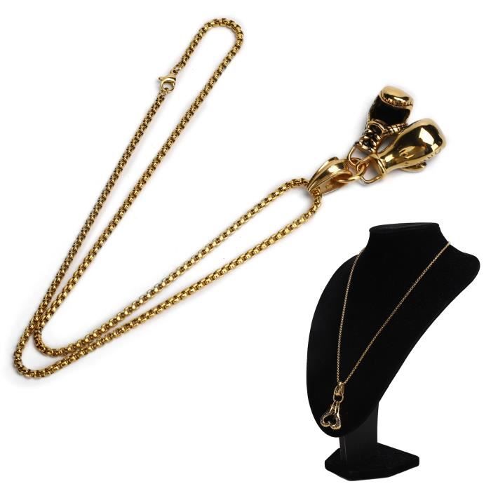 Pendentif Vintage Bronze – Motif Boxe Anglaise
