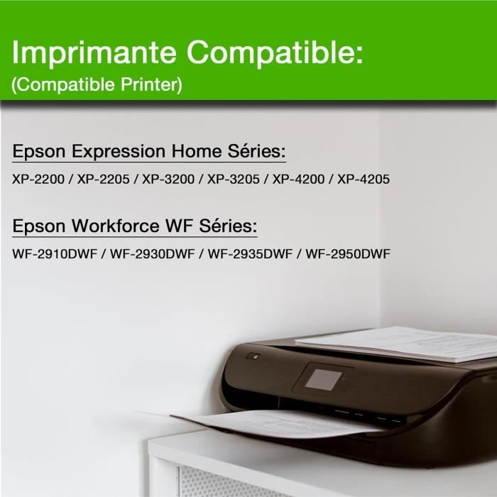 Cartouche D'Encre Compatible Pour Epson 604Xl Expression Home Xp2200 Xp2205  Xp3200 Xp3205 Xp4200 Xp4205 Workforce Wf-2910Dwf [H936]