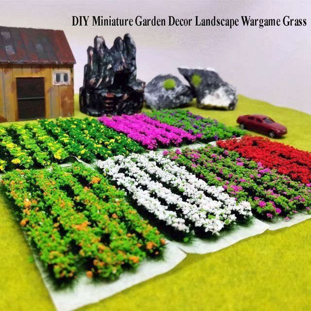 Touffes D’herbe Miniature Artificielle – Lot De Gazon Statique – Pour Micro-paysages, Trains Et Jardins Miniatures