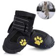 4pcs hiver mignonne chiot animal de compagnie occasionnels bottes de neige antidérapantes douces chaussures chien chaud taille 8 (no-2
