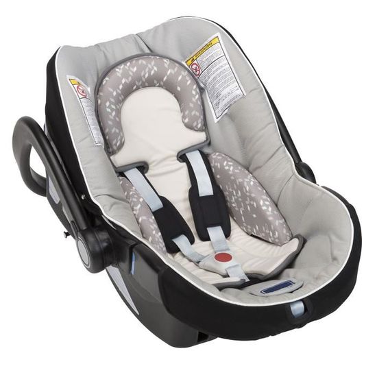 Reducteur De Siege Auto Confetti Gris Cdiscount Puericulture Eveil Bebe