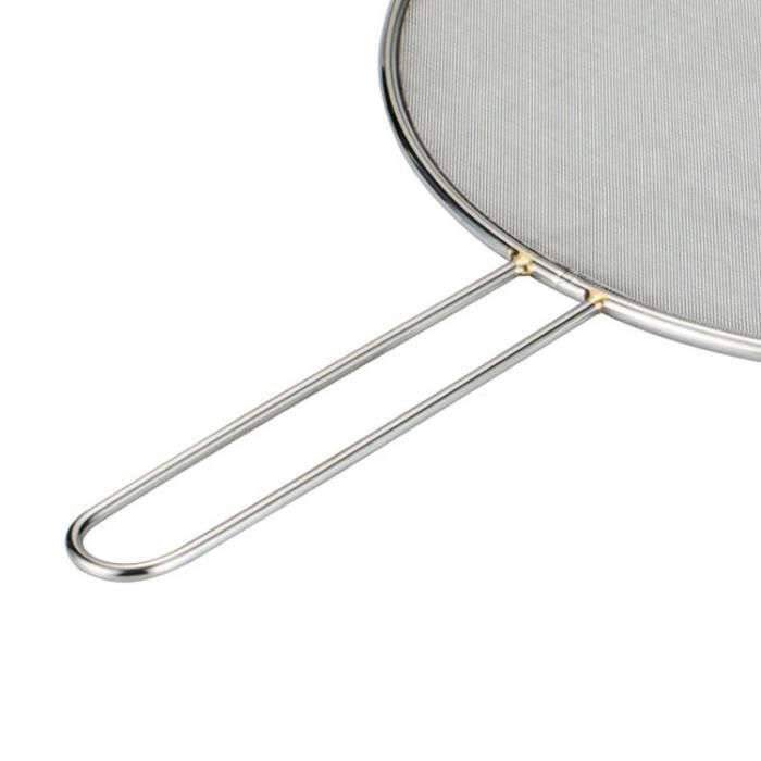 Écran Anti-éclaboussures Pour Poêle - Acier Inox 304, Maille Fine, Poignée Plastique, 38,1 Cm (protection Cuisine, Brûlures)