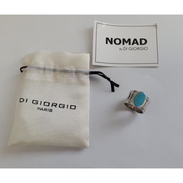 DI GIORGIO NOMAD Bague anneau Taille 60 R231TU 01 Couleur argente turquoise argente Achat Vente bague anneau DI GIORGIO NOMAD Bague anneau Taille 60 R231TU 01 Couleur argente turquoise Argente