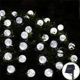 Guirlande Lumineuse Solaire Extérieur 6,5M 30LEDs Guirlande Boule 8 Modes Led Blanc Chaude Décoration Chambre Intérieur Jardin-3