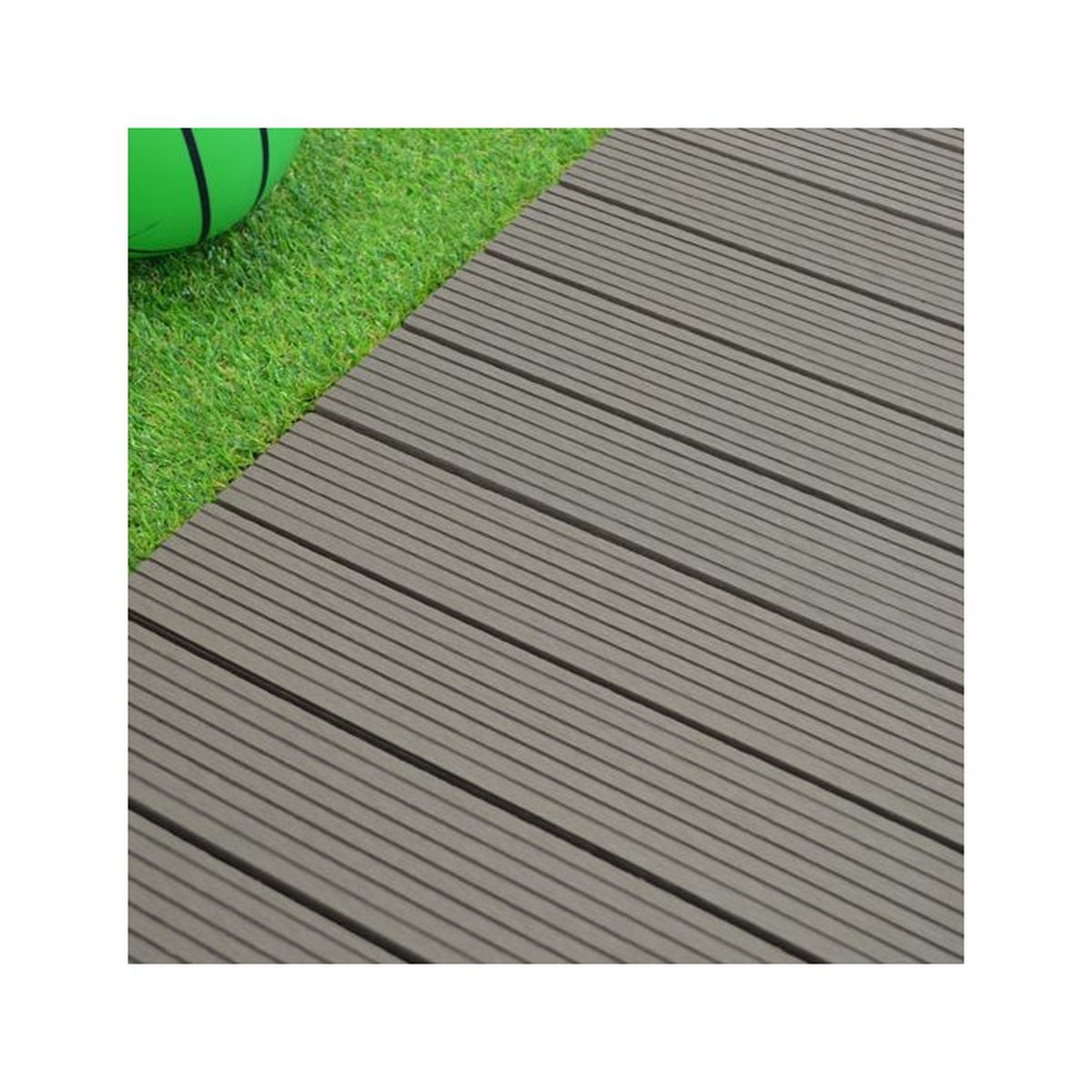 Lot De 6 Dalles Clipsables 30 X 60 Cm Terrasse Bois Composite Gris 1 08m Achat Vente Dallage Lot De 6 Dalles Clipsables Cdiscount