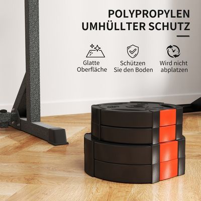 Jeu de plaques de poids d'haltères - 4x4kg 4x2kg 8 pièces - 26,5 mm Jeu de plaques de poids d'haltères - 4x4kg 4x2kg 8 pièces - 26,5 mm