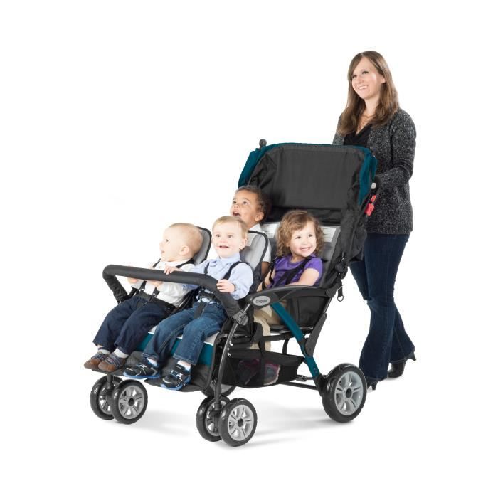 Poussette Quadruple GAGGLE Compass Pour 4 enfants Pliable Cdiscount Puericulture Eveil bebe