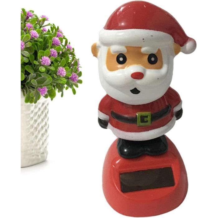Figurines Dansantes Solaires De Noël – Bonhomme De Neige, Père Noël, élan, Pingouin, Décoration Tableau De Bord - 1